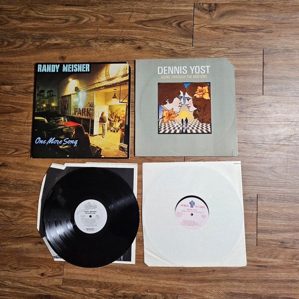 Lot of 2 Randy Meisner One More Song Dennis Yost Going Through the Motions PROMO